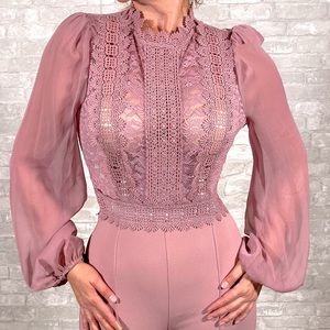 BLACK FRIDAY NEW Jumpsuit Ready Fall, winter rose, beautiful romantic lace.